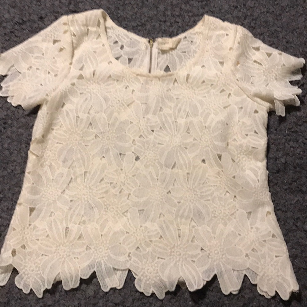 Flowered Crop Top
